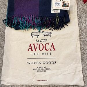 Avoca Multicolor Lap Blanket wool throw.